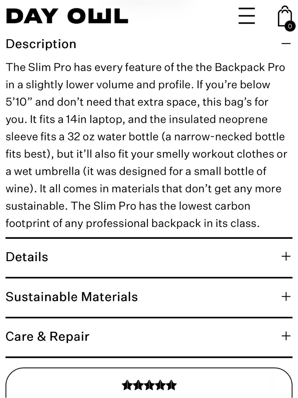 Day Owl Slim Pro Backpack - Picture 3 of 5